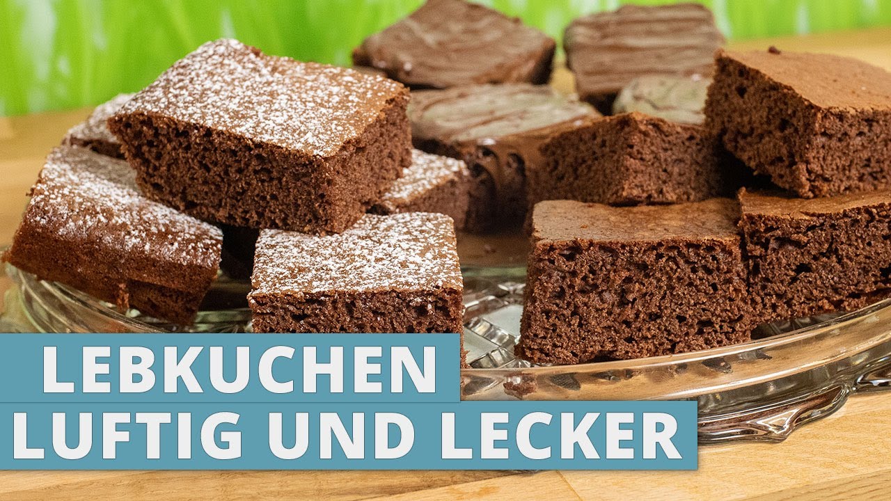 Lebkuchen - luftig und lecker vom Blech