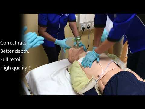 6) HQ CPR coach ensures correct rate