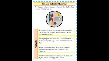 4 mark GCSE Physics Question on a Smoke Detectors