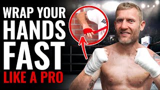 HOW TO WRAP YOUR OWN HANDS FOR BOXING (BEST METHOD) #shorts