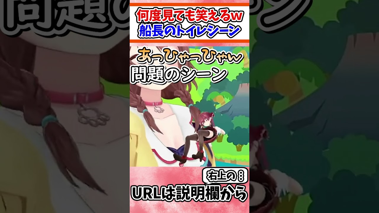 何度見ても笑える宝鐘マリンのトイレシーン【ホロライブ/切り抜き/VTuber/ 宝鐘マリン 】