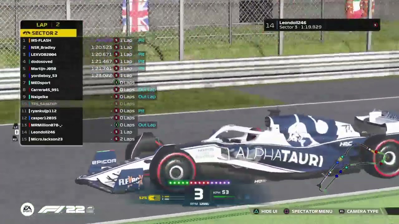 F1League.pro F122 T4 S1R7 | Monza