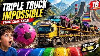 Flatbed Truck Stunts: Giant Ramps, Monster Trucks & Crazy Physics screenshot 3