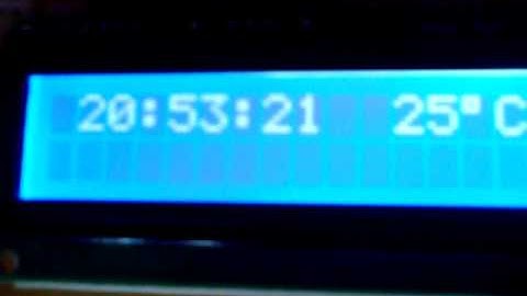 LCD 16x2 Clock with Blinking Colon Separator v2.0 (Button for Setting Time and Thermometer)