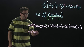 Derivative using Product Rule for 3 Functions