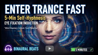 Enter Trance Fast: 5-Min Self-Hypnosis Meditation eye-fixation induction technique #demo #hypnosis