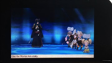 Bravely Default - Battling the Time Mage and Spell Fencer Job Masters