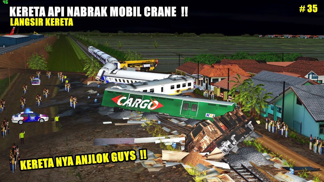 KERETA NABRAK MOBIL CRANE - LANGSIR KERETA PART 35