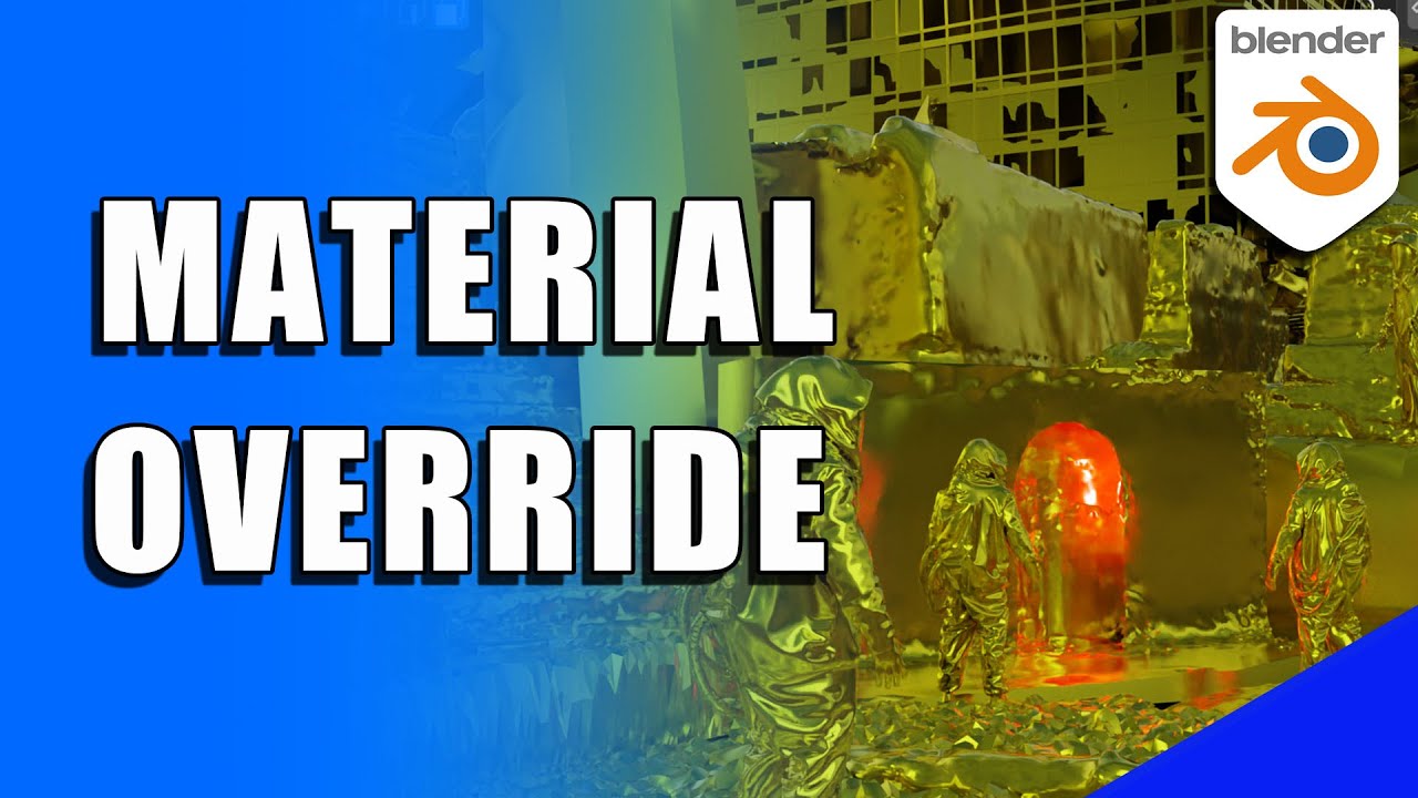 🔥 How to Override All Materials in Blender 3D