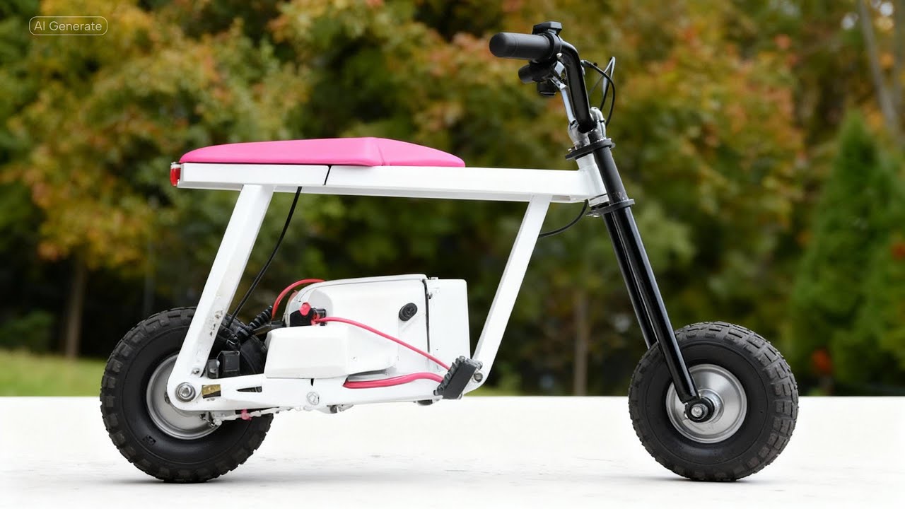 $300 Electric Mini Bike from Hoverboard - YouTube