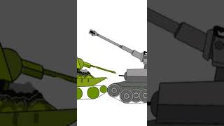 т34 vs тигр1#shorts#tank #animation#tanks#2d