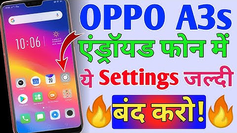 Oppo A3s Android phone|Android phone hidden settings you should know.|Android phone Secret settings.