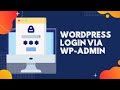 Wordpress Login (Via wp Admin Page)