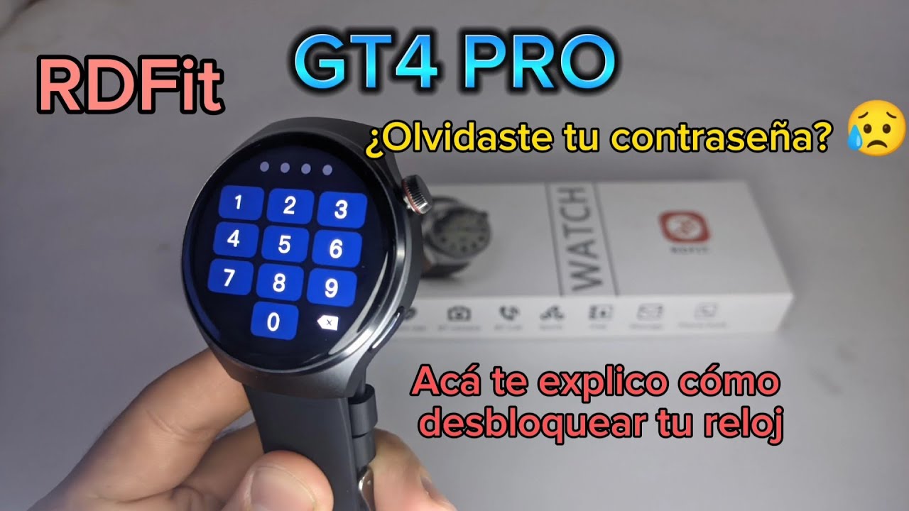 ¿Cómo desbloquear mi Smartwatch Gt4 PRO? ( olvide la contraseña, Solución )