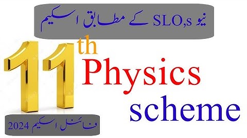 11th class physics paper pairing scheme 2024//first year Physics paper pairing scheme 2024