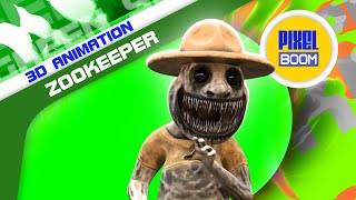 Zookeeper Green Screen Zoonomaly Monsters 3D Animation PixelBoom