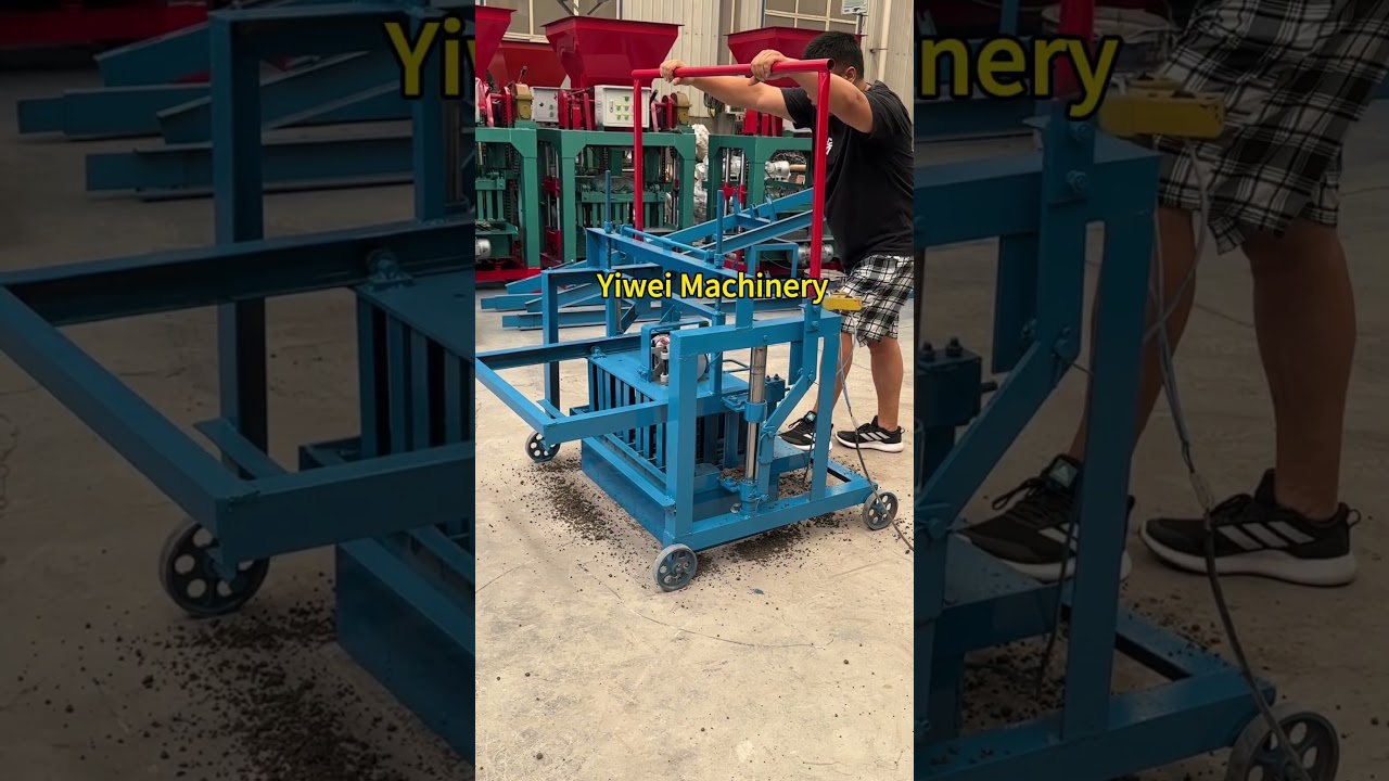 Moving Diesel Concrete Hollow Brick Making Machine 