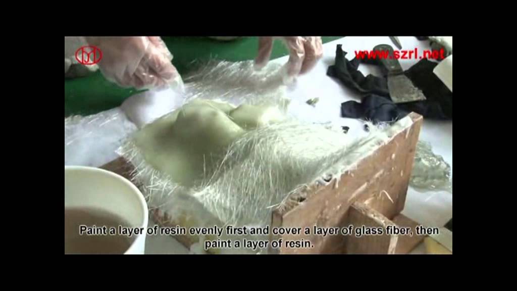 How to make a resin handicraft of male statue mold