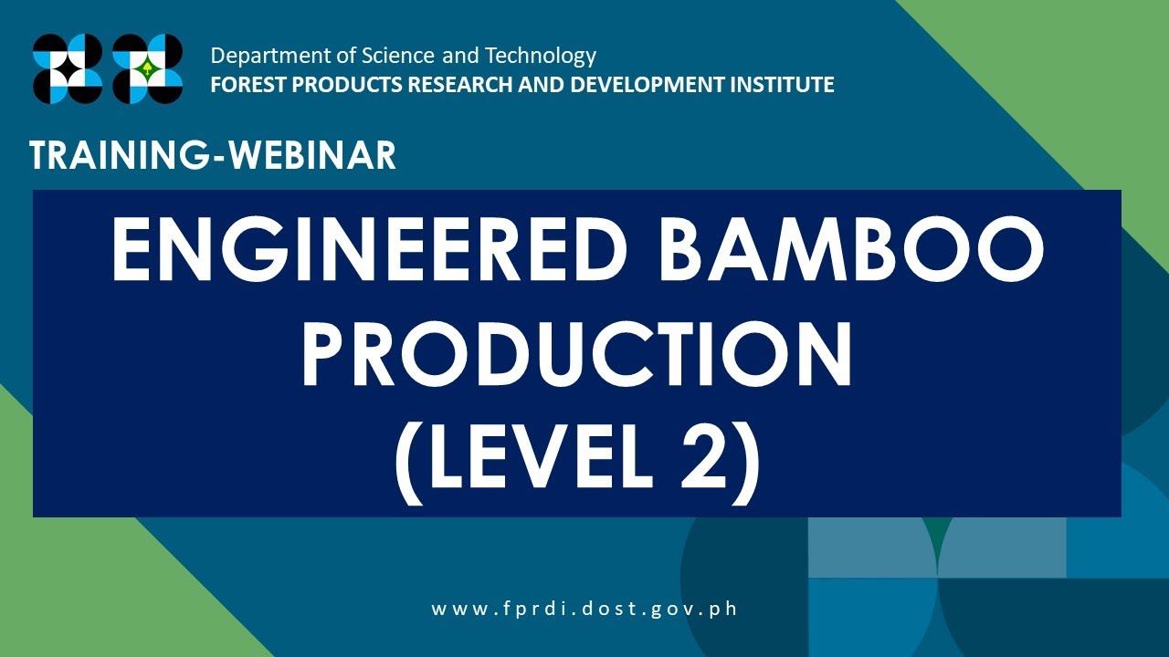 Training inar on Engineered Bamboo Production Level 2 Sept 28 YouTube
