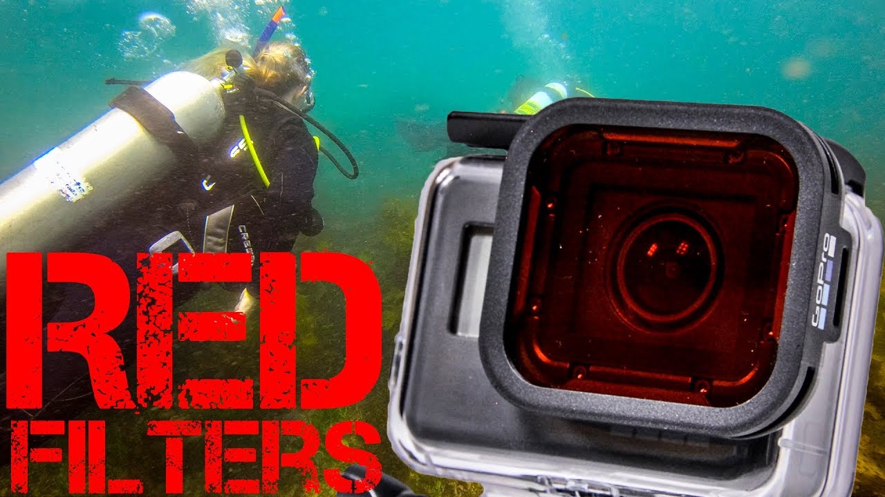 2018 Underwater Camera Diving Waterproof Red Color Correction Filter for Kupton GoPro Hero 7/6/ 5/ HD Kupton Red Filter Housing Case 