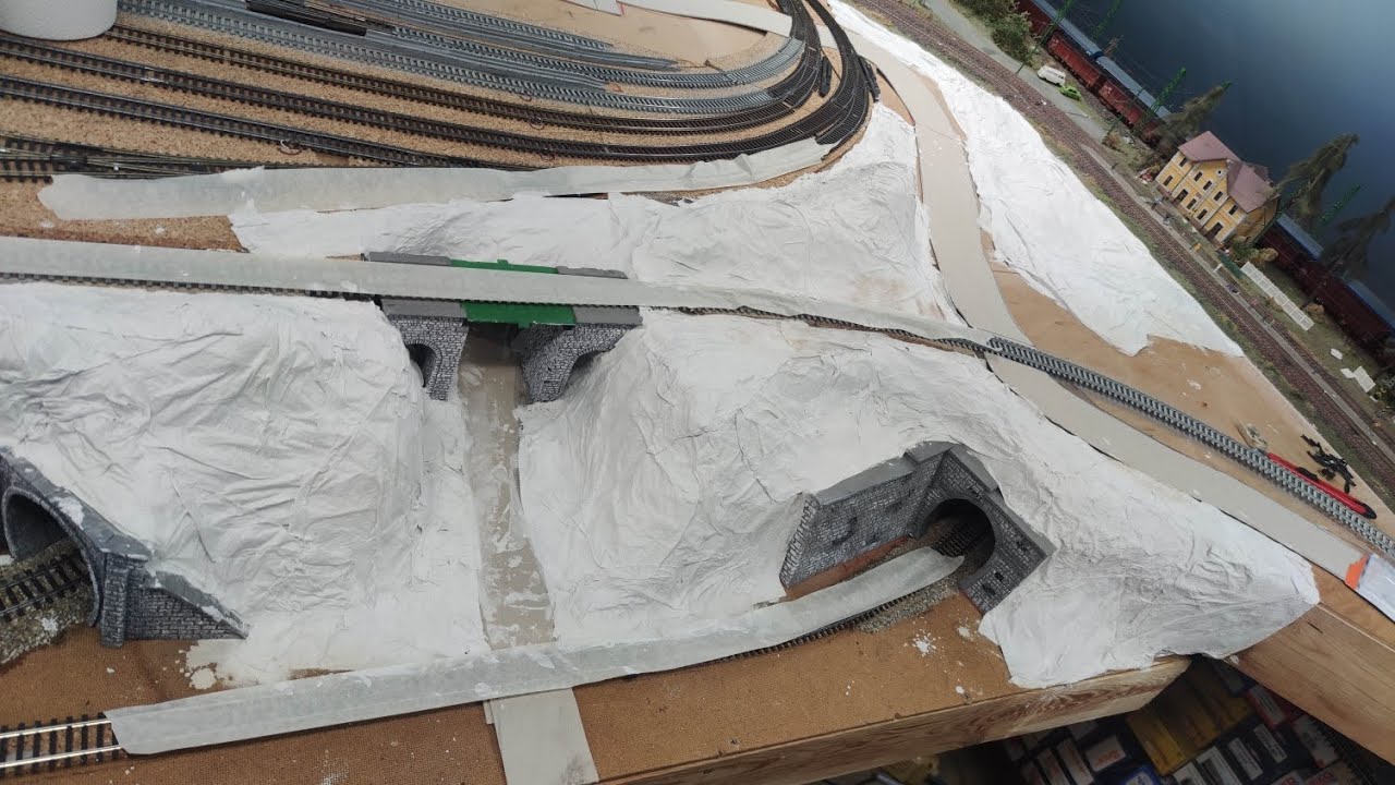 Terepasztal építés - Domborzat kialakítása #train #modelleisenbahn #railway #h0scale #modeltrains