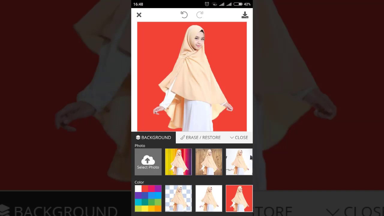 CARA GANTI-GANTI BACKGROUND FOTO DARI HP TANPA APLIKASI 