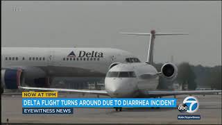 Delta flight forced to turn around because of diarrhea incident