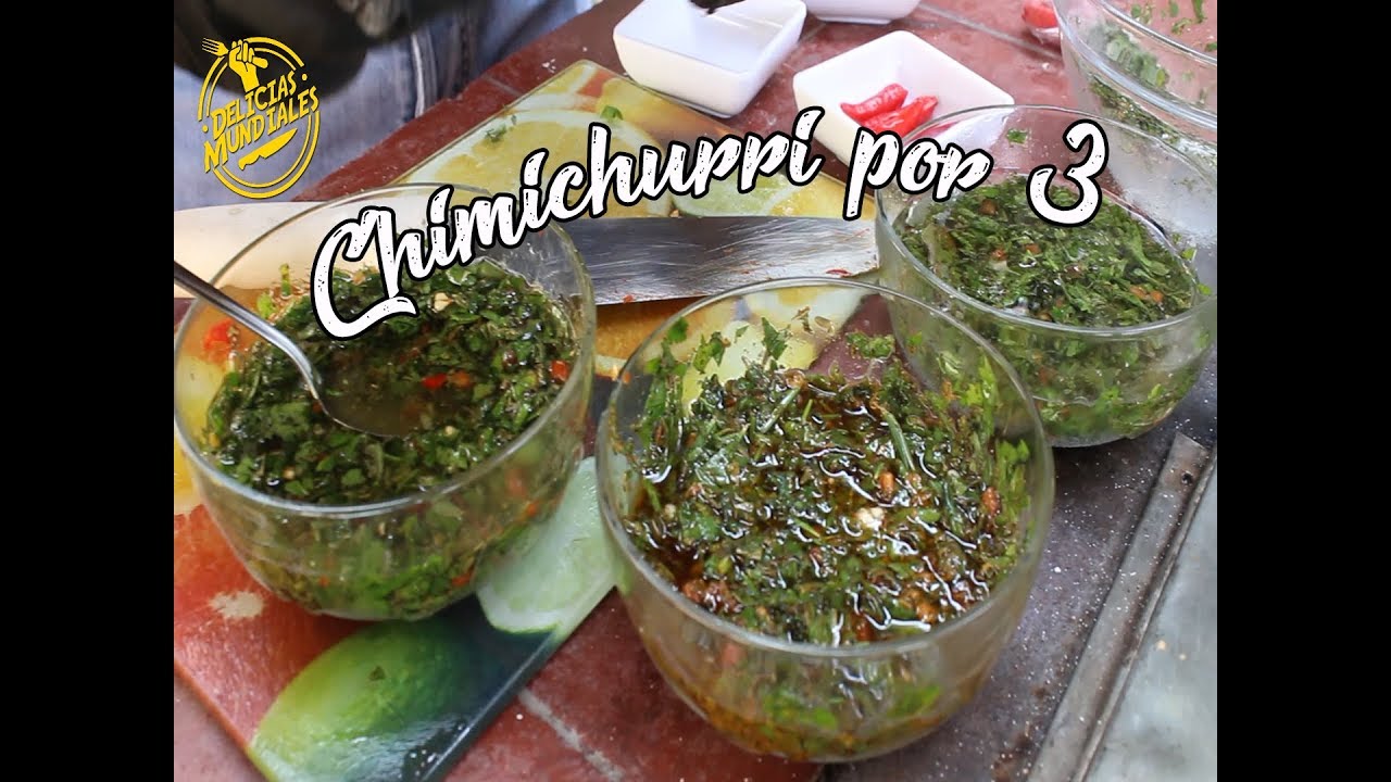 Como hacer tres clases de Chimichurri Casero