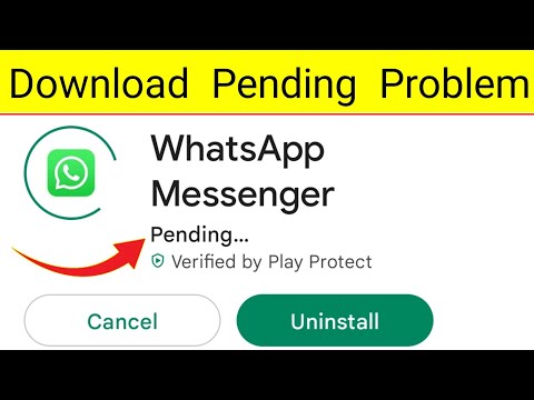 Whatsapp Download Karne Par Pending Bata Raha Hai | Whatsapp Download Pending Problem