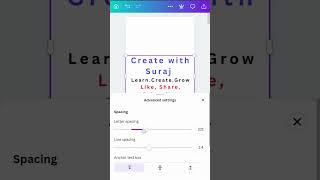 Canva Line Spacing Trick 🤯 #Shorts