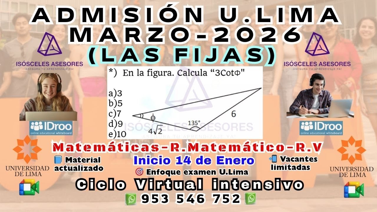 U.lima  Admisión Marzo 2026 - Ciclo Enero-Marzo