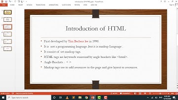 Lesson -1 : Introduction of HTML  | HTML Basics (In Pashto)