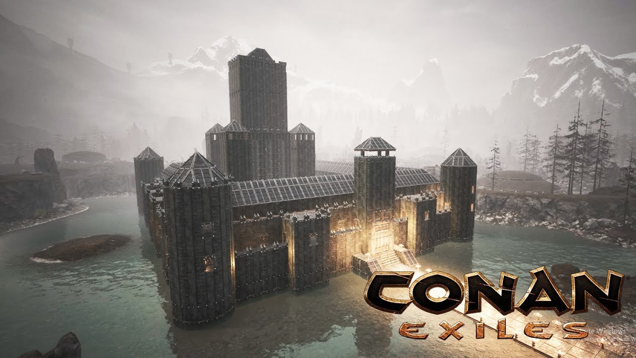 Конан замки. Замки в игре Конан. Conan Exiles красивый дом. Замок Конан эксайл. Conan Exiles дворец.