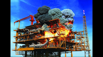 Offshore Platform Explosion Animation | Offshore Animation