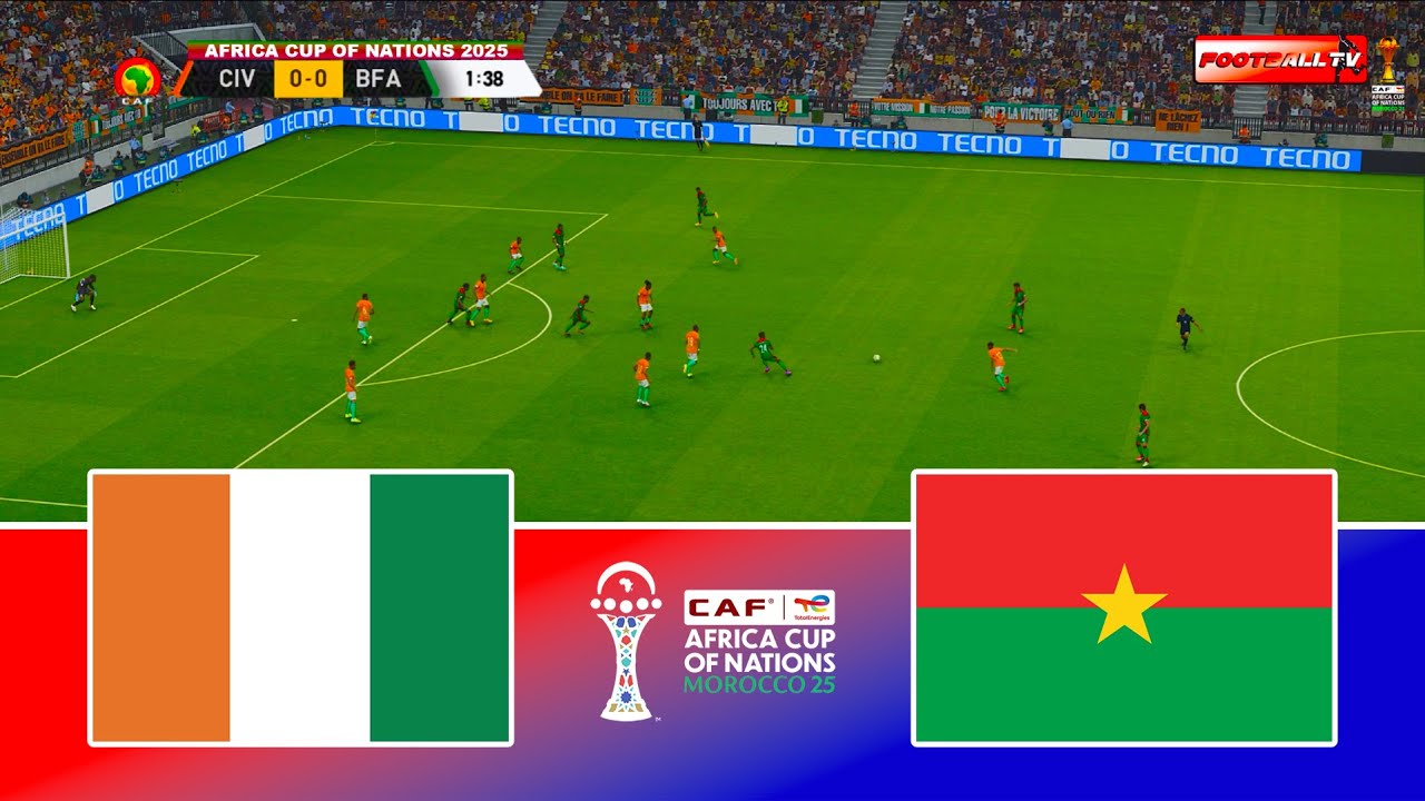 Cote D'Ivoire vs Burkina Faso - Africa Cup of Nations 2025 | Full Match All Goals | Pes 21 Gameplay