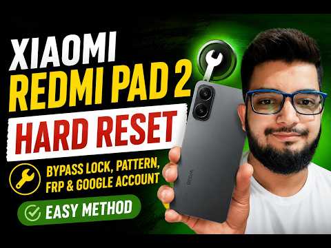 Hard Reset Xiaomi Redmi Pad 2🔧 | Bypass Lock, Pattern, FRP & Google Account Easy