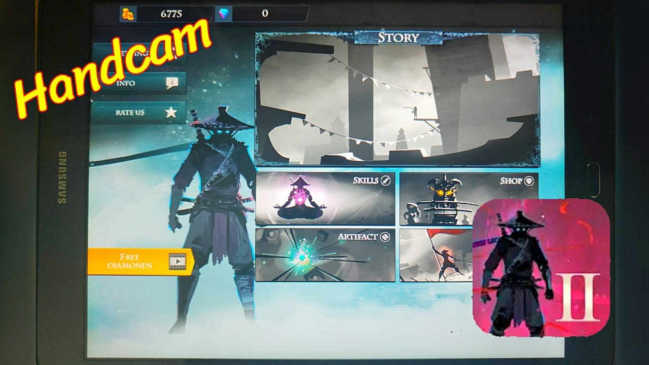 Amateur Handcam Ninja Arashi 2 gameplay || Samsung Galaxy Tab A - SM T550