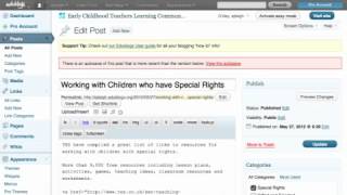 Making An Edublog