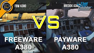 Bredok A380 vs FlyByWire a380 (trailer) / MSFS2020