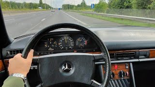 POV: Driving a 1982 Mercedes 500 SEL W126 S-Class V8 Engine. #w126 #C126 #Mercedes #automobile