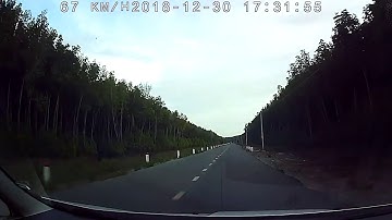 Đường về từ Mũi Cà Mau - điểm cuối cùng trên Quốc lộ 1A