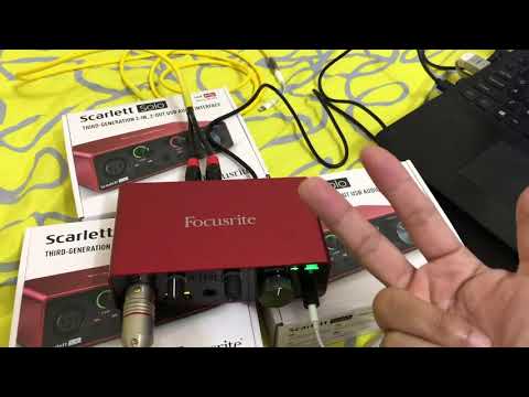 Mở hộp sound card focusrite Solo Gen3, hướng dẫn tải phần mềm về để thu âm, hát livestream| H2studio