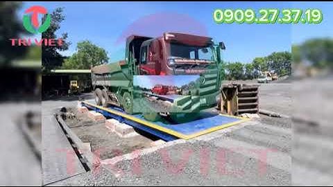 TRẠM CÂN XE TẢI 100 TẤN DÀI 18M CỦA CÔNG TY CÂN ĐIỆN TỬ TRÍ VIỆT