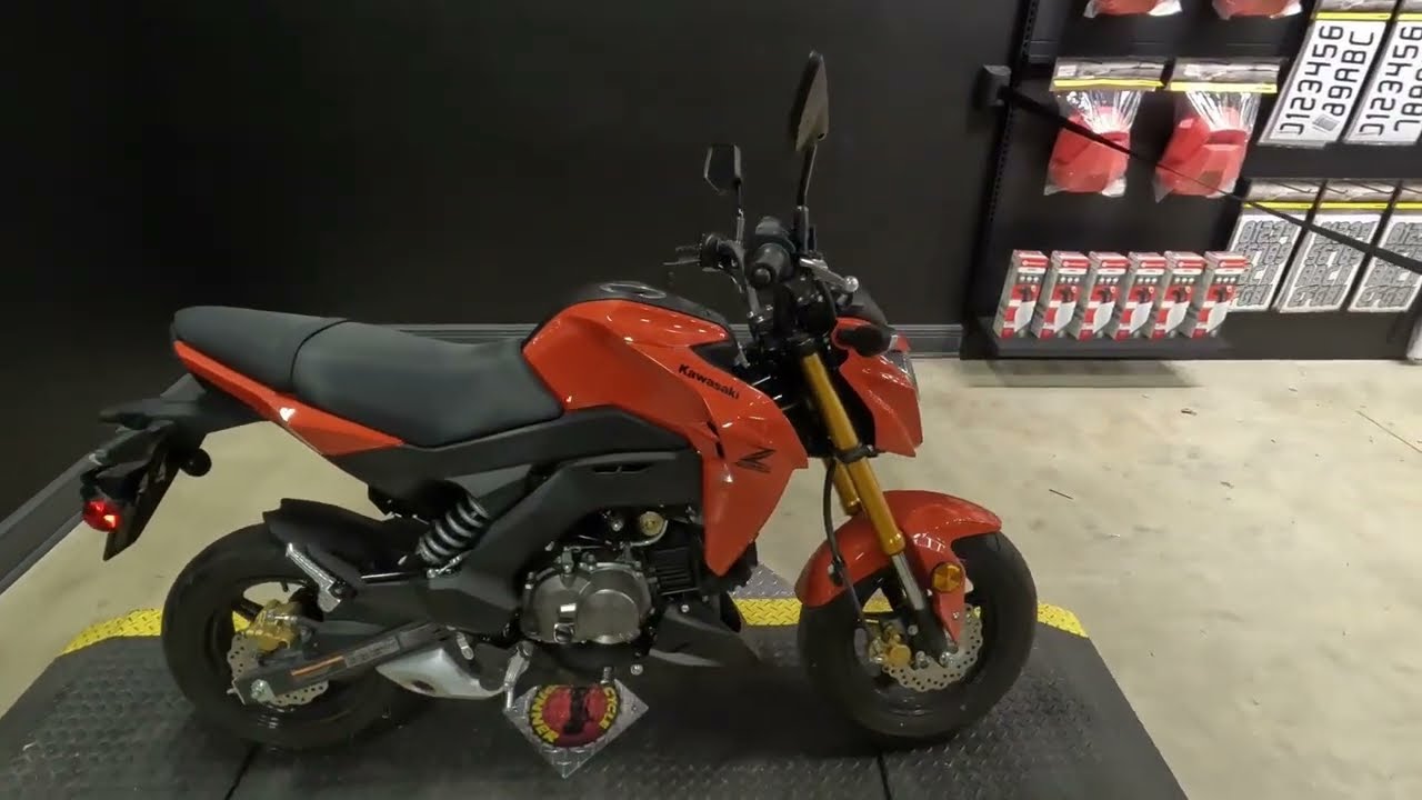Used Orange 2025 Kawasaki Z125 PRO Motorcycle For Sale In Port