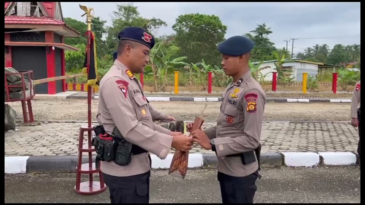 Penyambutan Dan Pelepasan Personel Mutasi Di Mako Batalyon C Pelopor Satuan Brimob Polda Jambi.