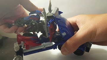 How to transform Transformers The Last Knight Voyager Class Optimus Prime