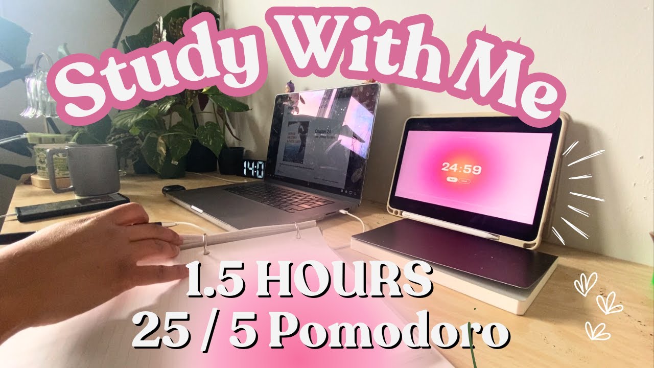 Study With Me 1.5 Hours MCAT Prep + LOFI Music - 25 / 5 Pomodoro
