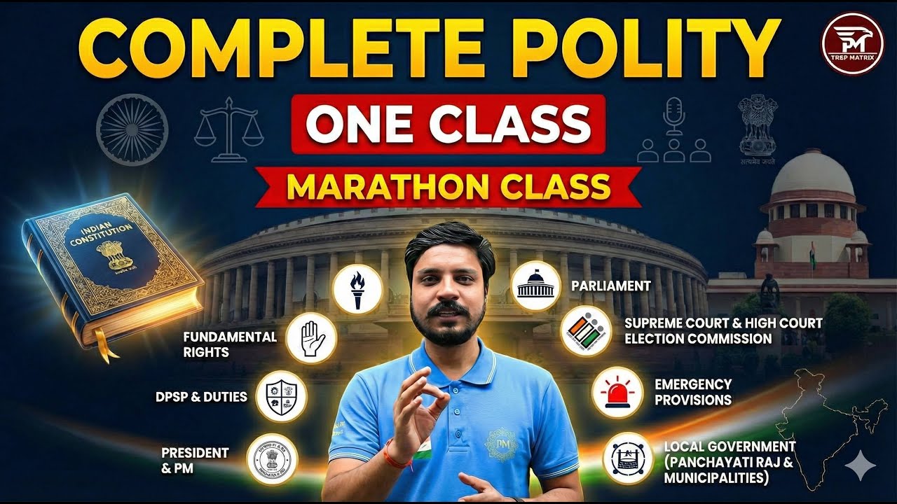 Complete Indian Polity in One Marathon Class | UPSI 2026 | All Competitive Exams | Ashutosh Sir
