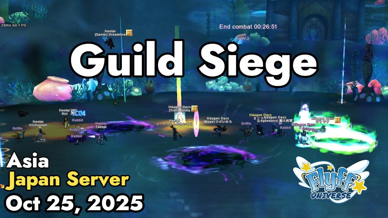 Guild Siege (Japan Server) October 25, 2025 | Flyff Universe