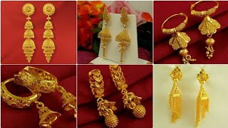 Latest Gold Earrings, Gold Earrings, Party Wear Jhumka, Kaano Ki Baali,New Gold Earrings,Gold Jhumka